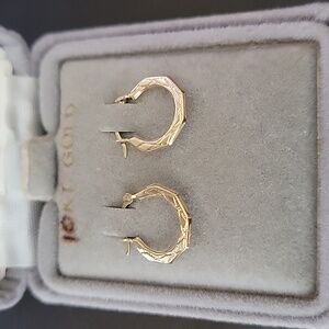 Gold Hoop Earrings-10K sold gold